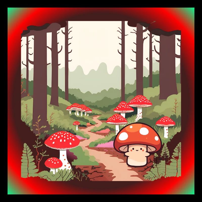 Champignons dans la forêt