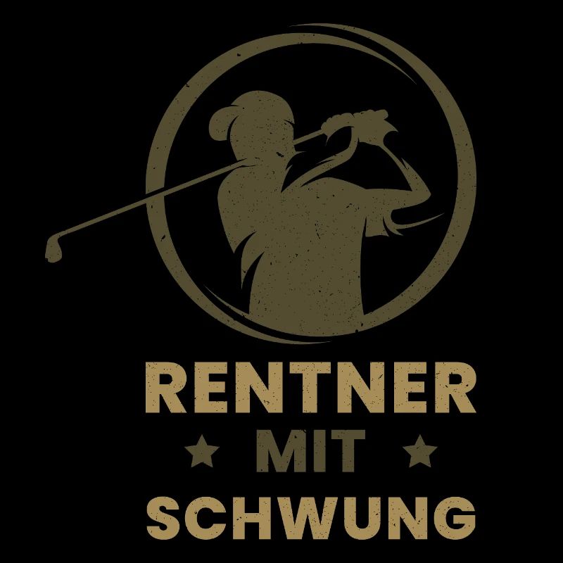 Golf Golfer Golfen Golfspieler Geschenk Retro