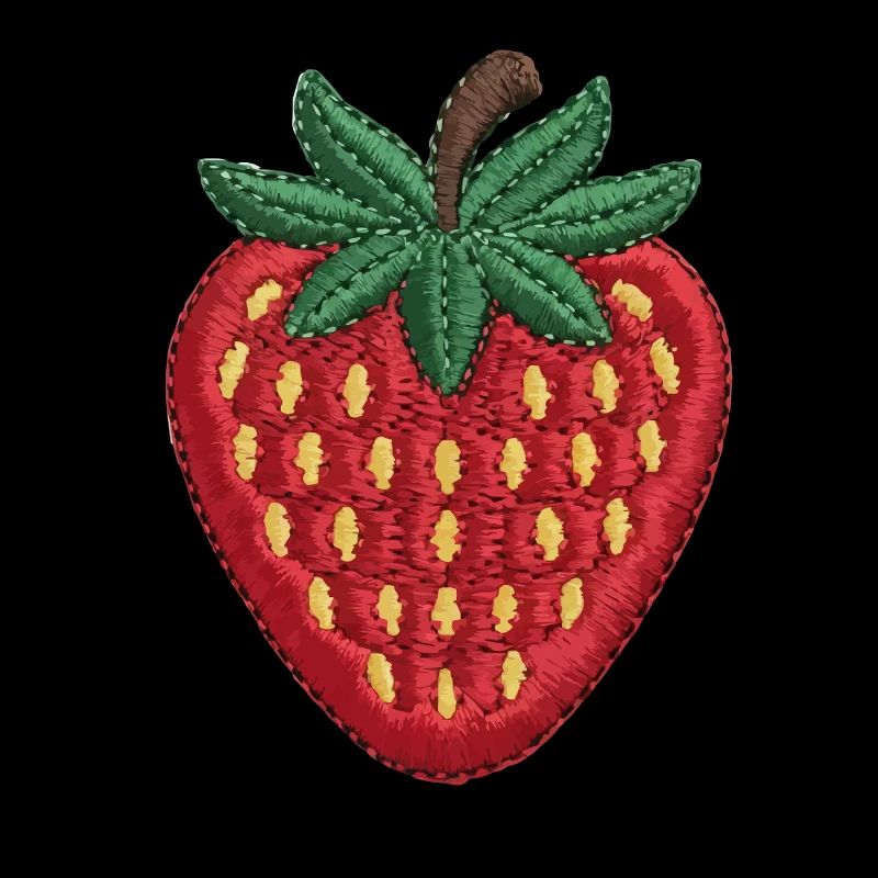 Fraise brodée