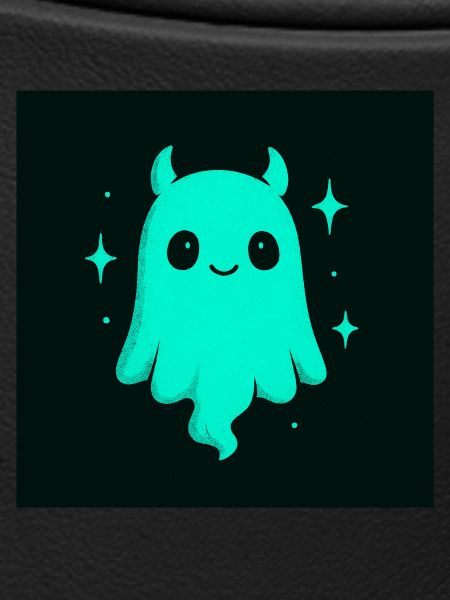 cute cyan ghost