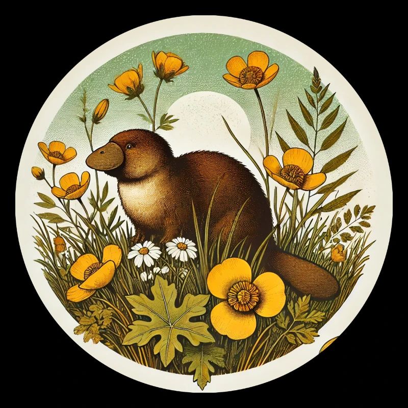 Ornithorynque vintage