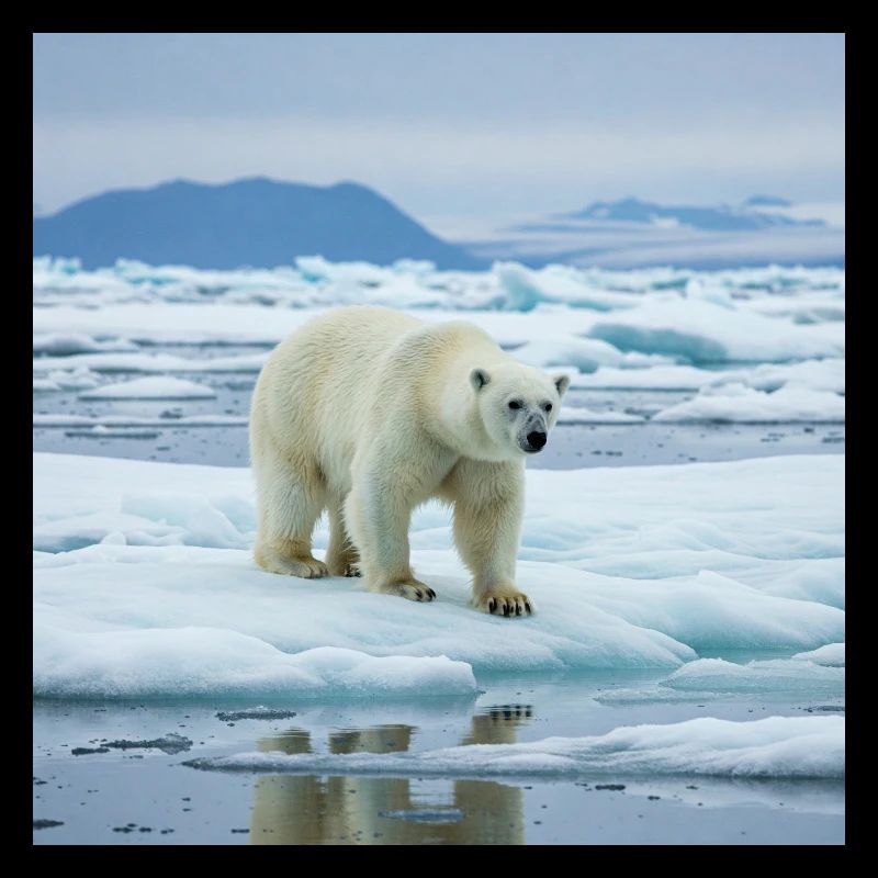 Eisbär zu Hause