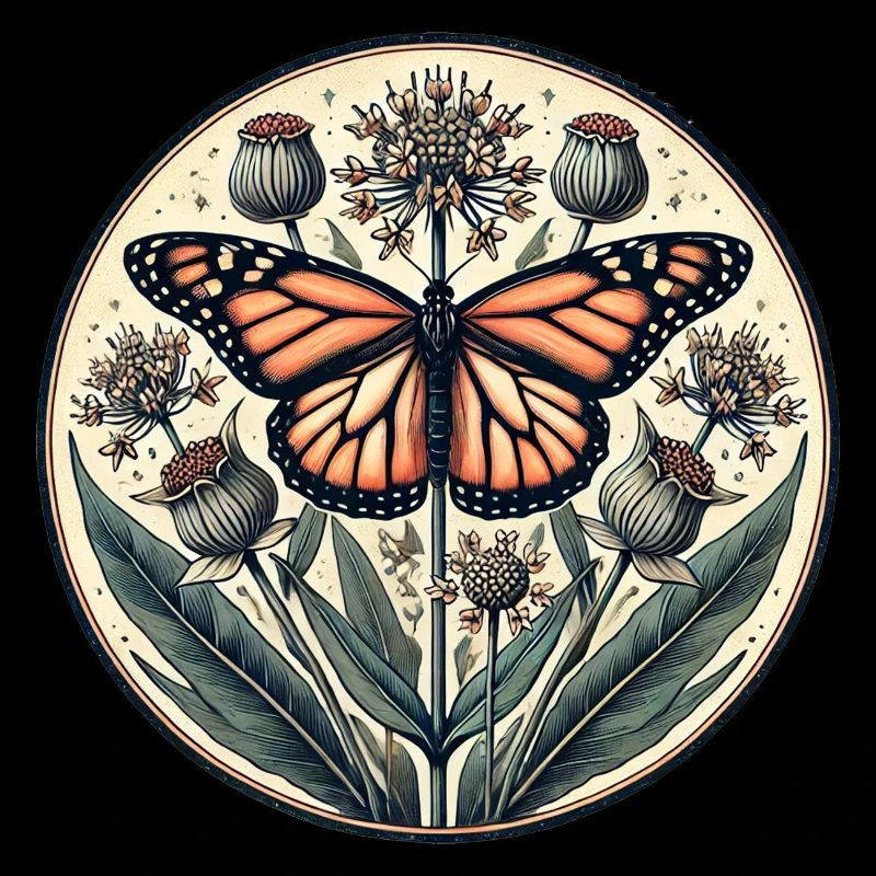 Papillon monarque vintage