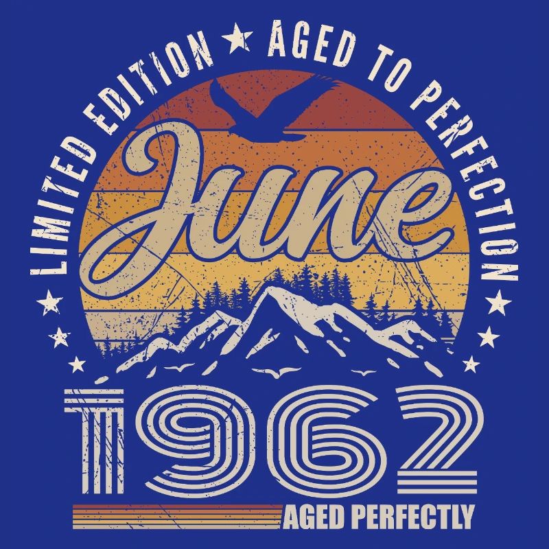 Juni 1962 Geschenk 63. Jahrestag Juni 1962 Retro