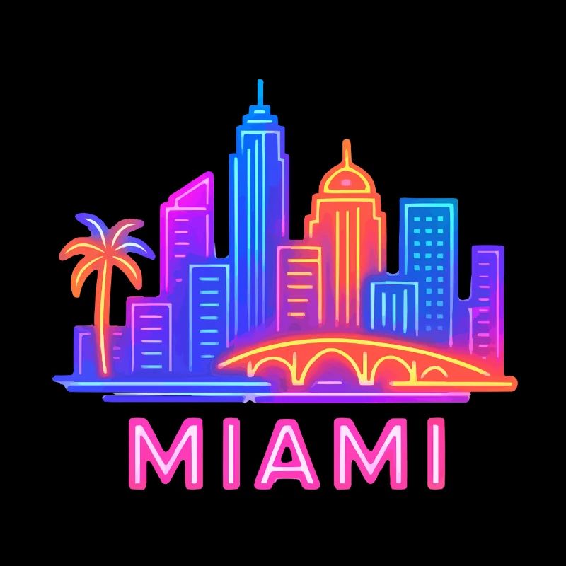 Miami City Skyline