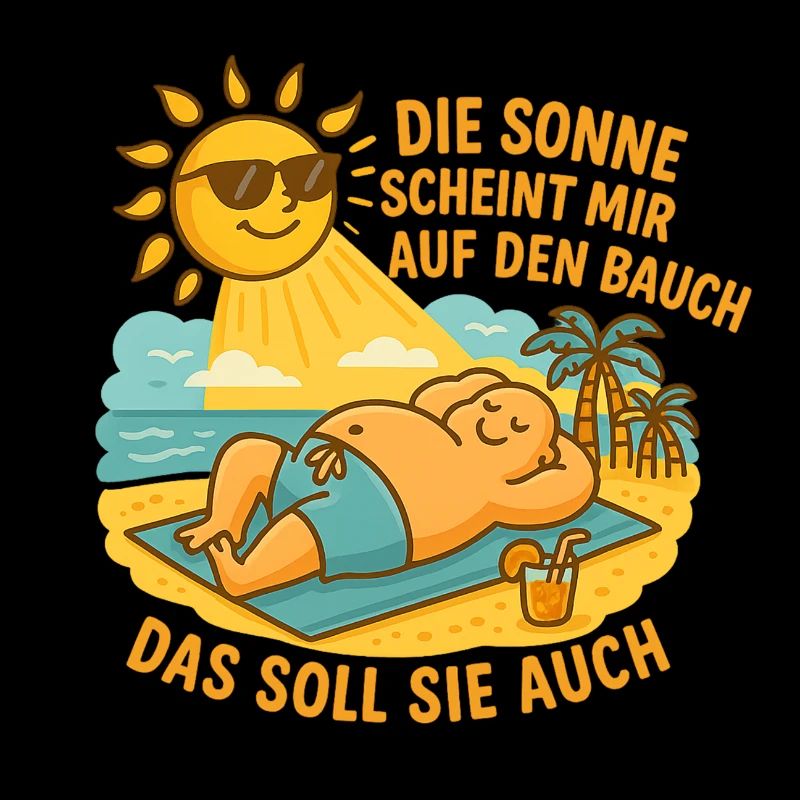 The sun shines on my belly