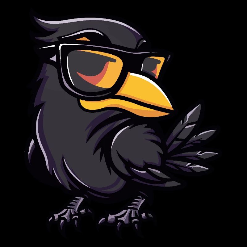 Raven Crow Cool Comic