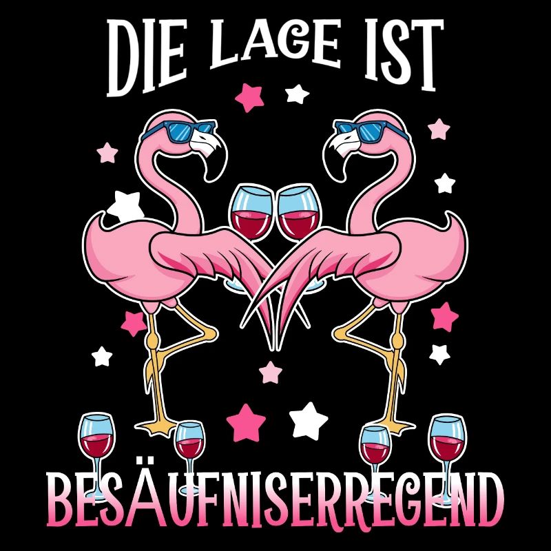 Flamants roses ivres