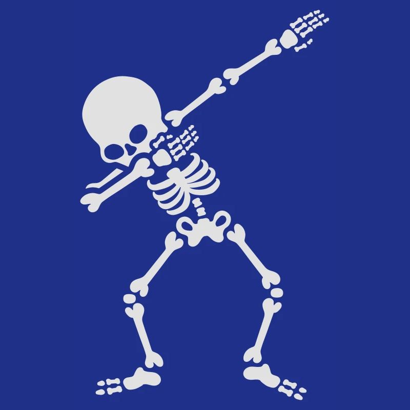 Dabbing skeleton dab dance Halloween