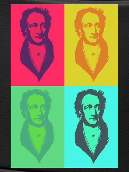 Goethe PopArt Vierfarben