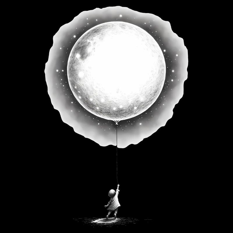 Child with Moon Balloon