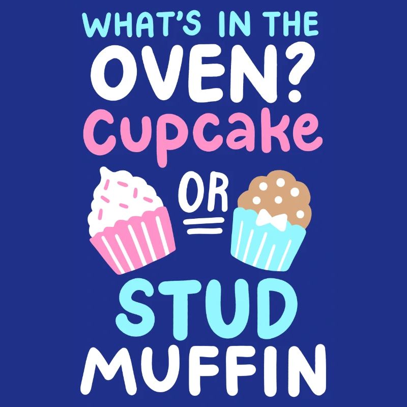 Cupcake oder Stud Muffin Gender Reveal Party