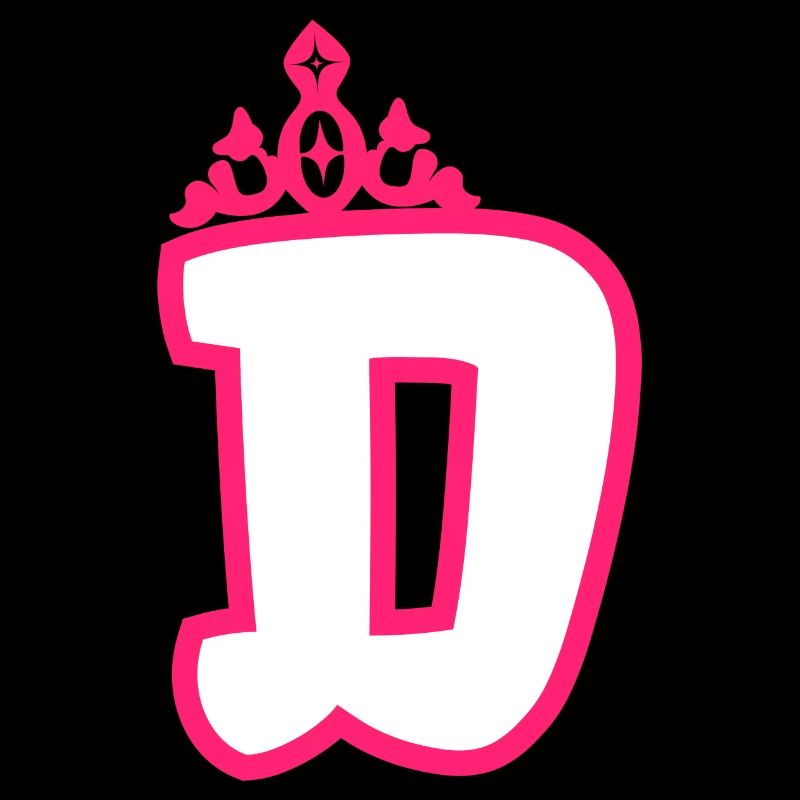 Monogrammierte Kleinkind Mädchen Krone