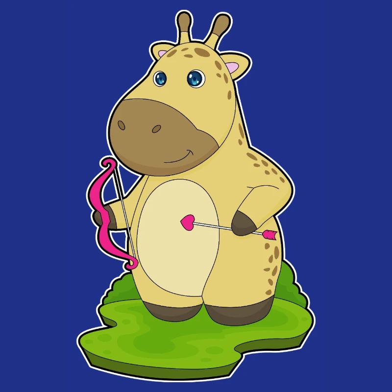 Giraffe Bogenschütze Bogen