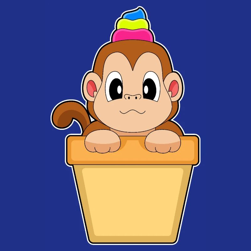 Affe Eisbecher