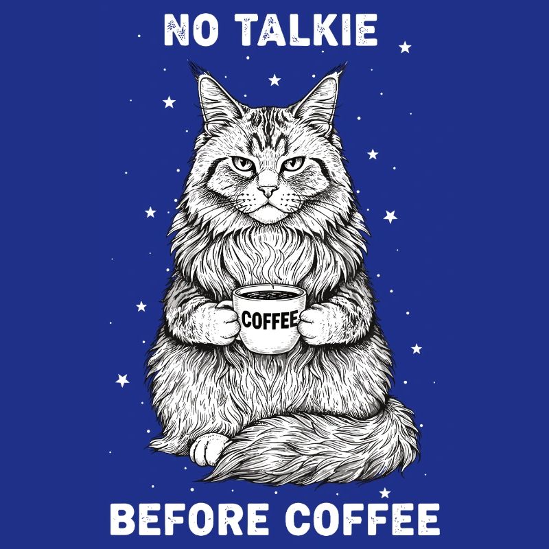 Pas de conversation devant un chat amateur de café