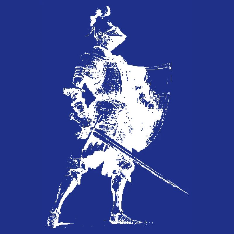 Knight Silhouette with Shield