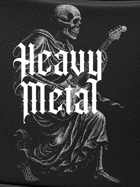 Heavy Metal Skeleton Guitar