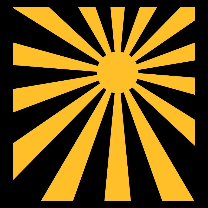 Sun rays rectangle design