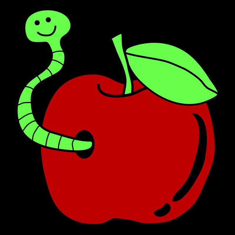 wurm apfel