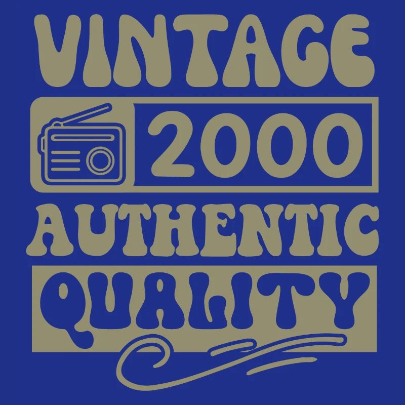 Authentic 2000 Vintage 2000 - Vintage 2000 Retro