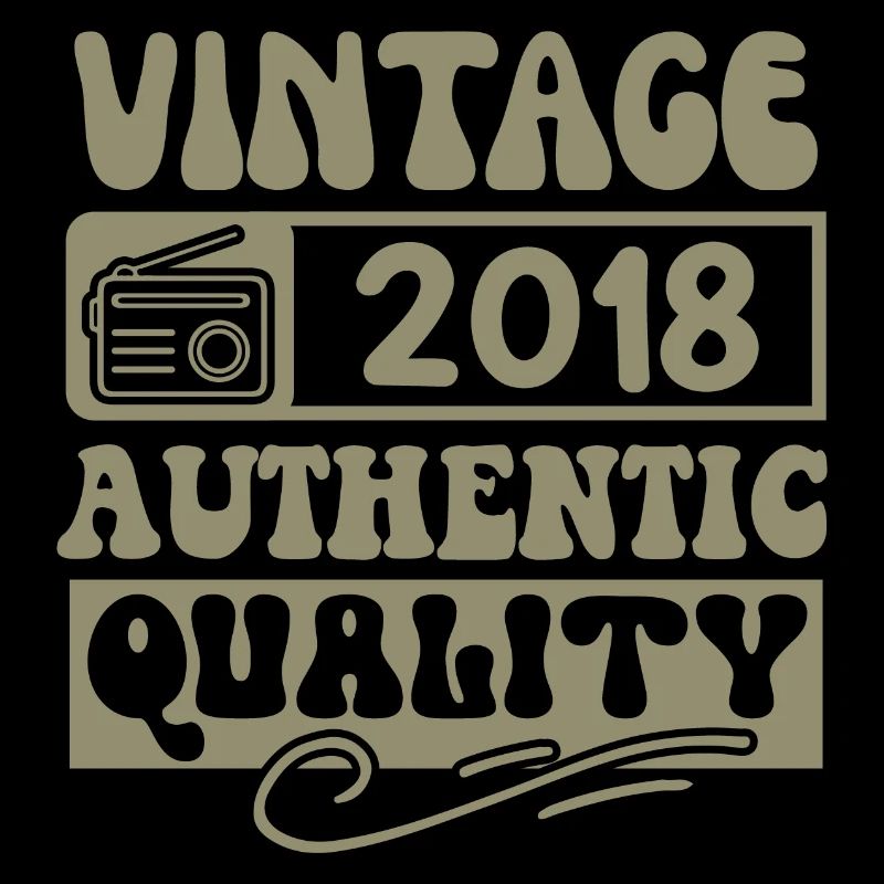 Authentic 2018 Millésime 2018 - Vintage 2018 Rétro