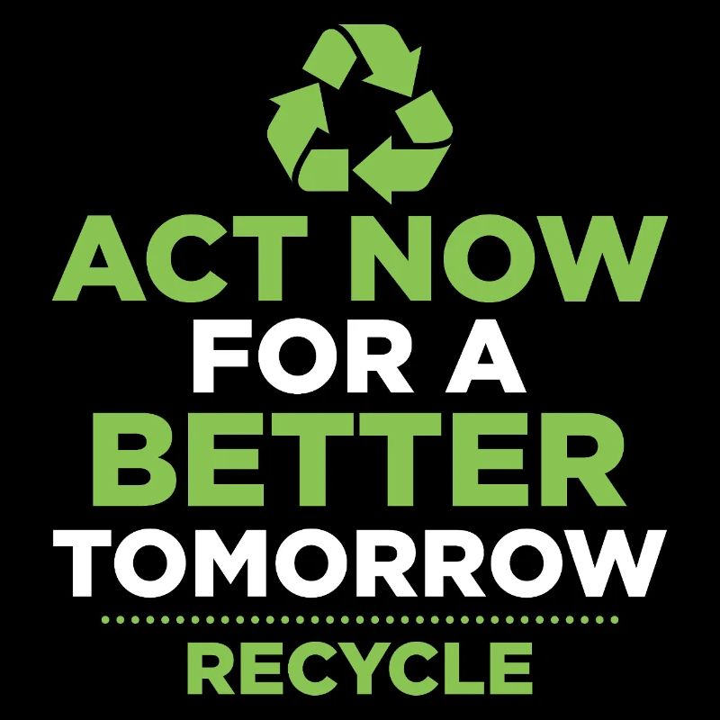 Act Now For A Better Tomorrow. Recycle Earth Day P