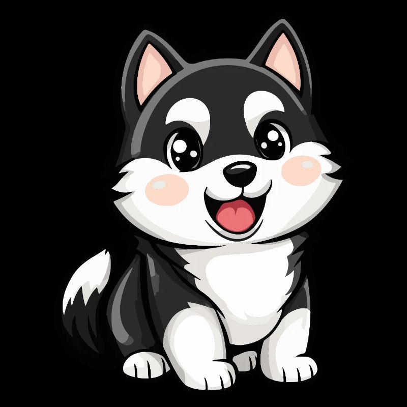 Chien Husky Mignon