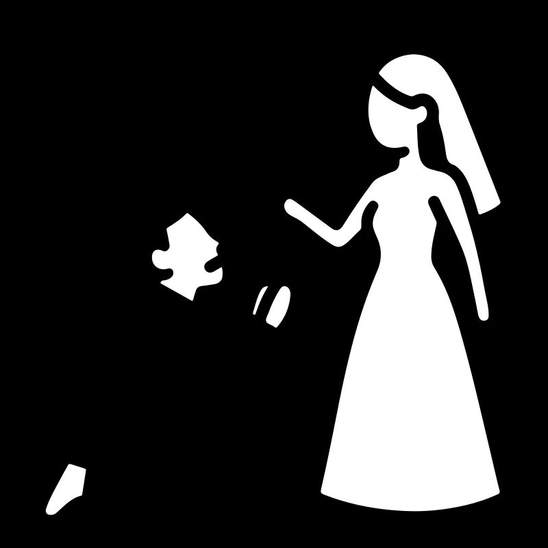 Ehepaar Hochzeit Peitsche