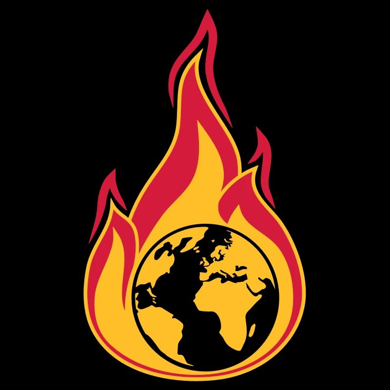 erde on fire planet heimat klimawandel globale erw