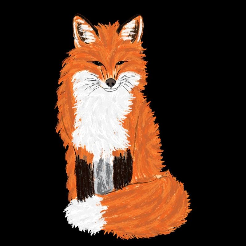 Sitting Red Fox I