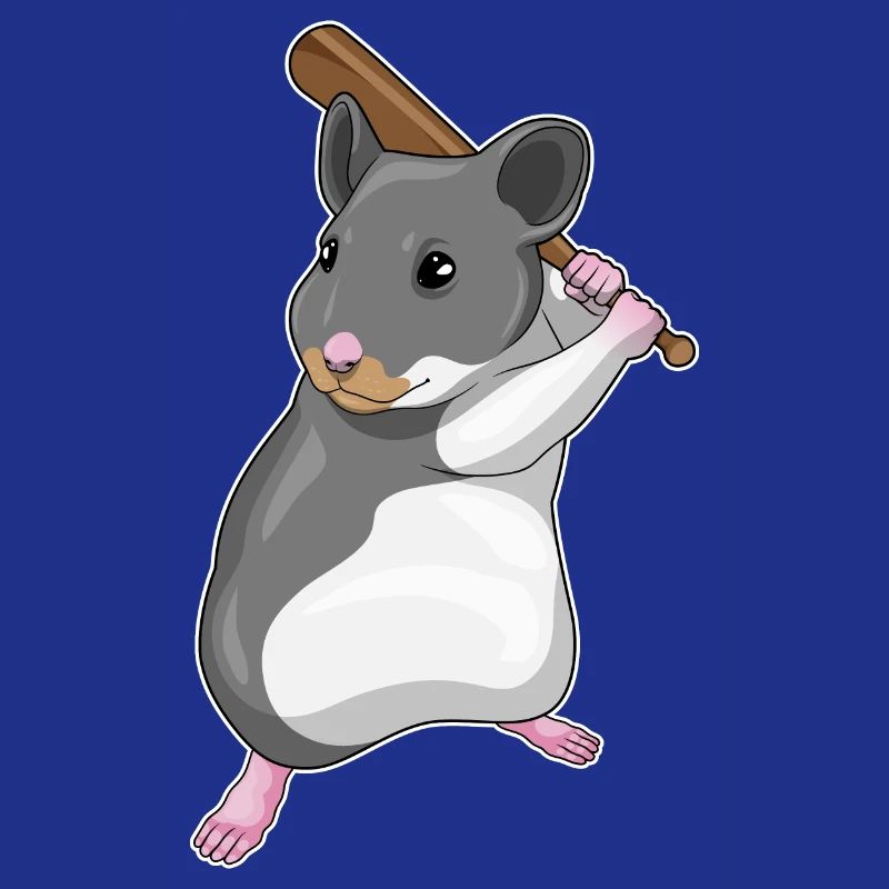 Hamster Baseball Batte de Baseball