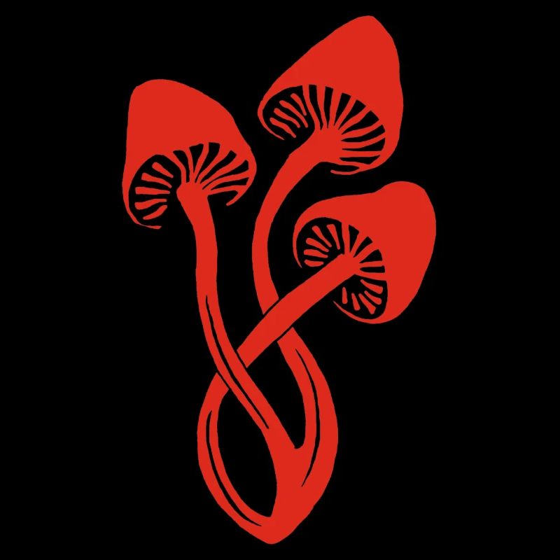 Trio de champignons rouges