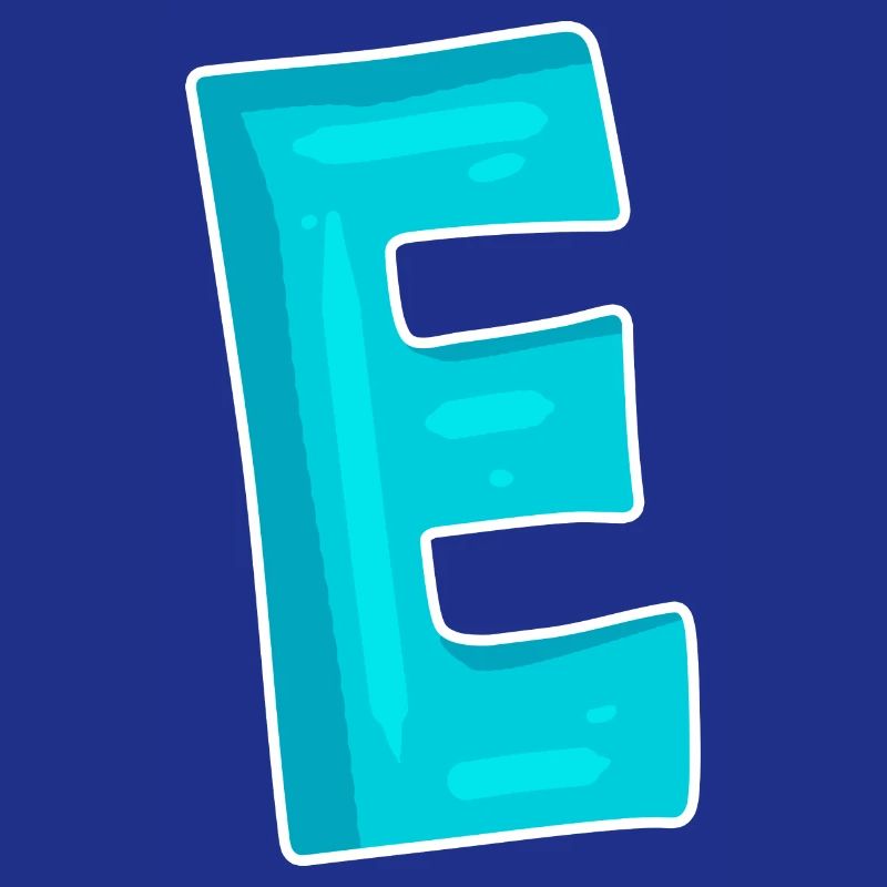 Buchstabe E Anfangsbuchstabe Zeichen