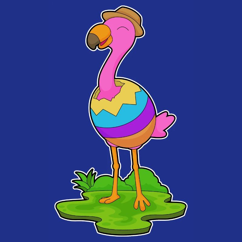 Flamingo Easter Easter Egg