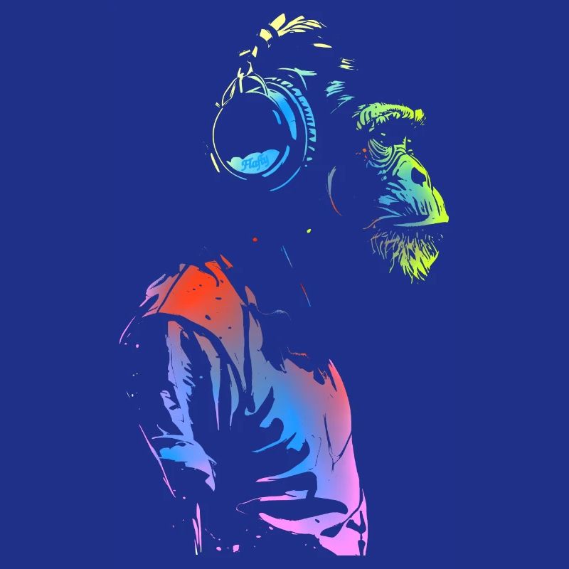 Affe mit Kopfhörern 🎧