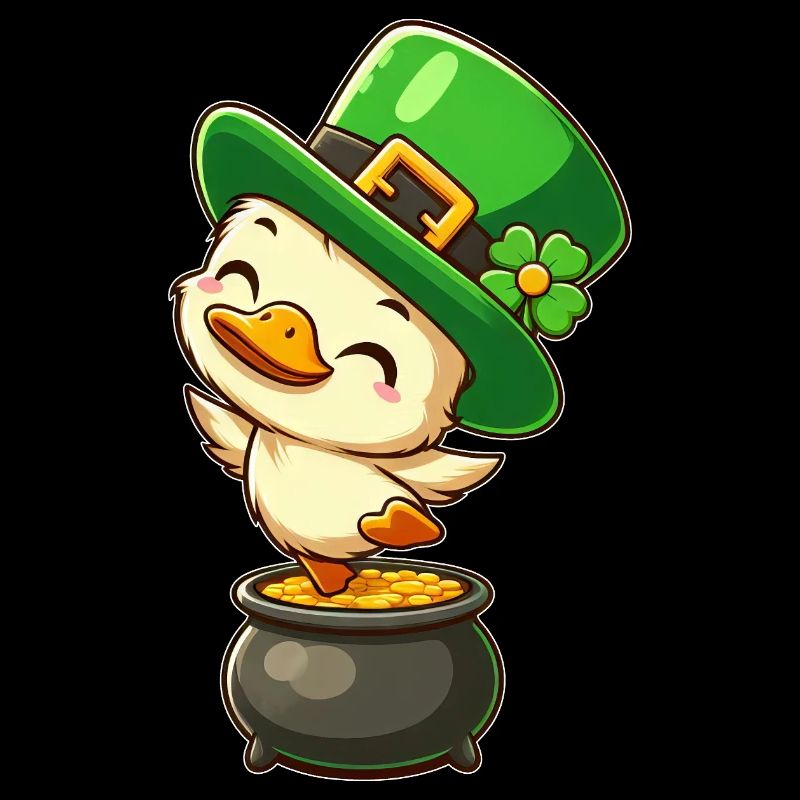 Doux Chapeau Haut de Nuit De La Saint-Patrick Clover Or