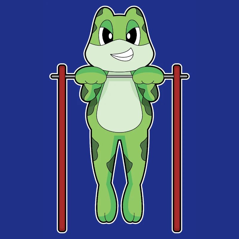 Frog Bodybuilder Pull-ups Bodybuilding