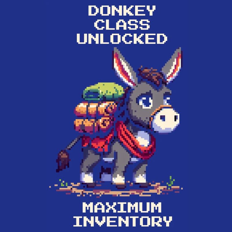 Donkey Class: Max Inventory | RPG Donkey Pixel Art