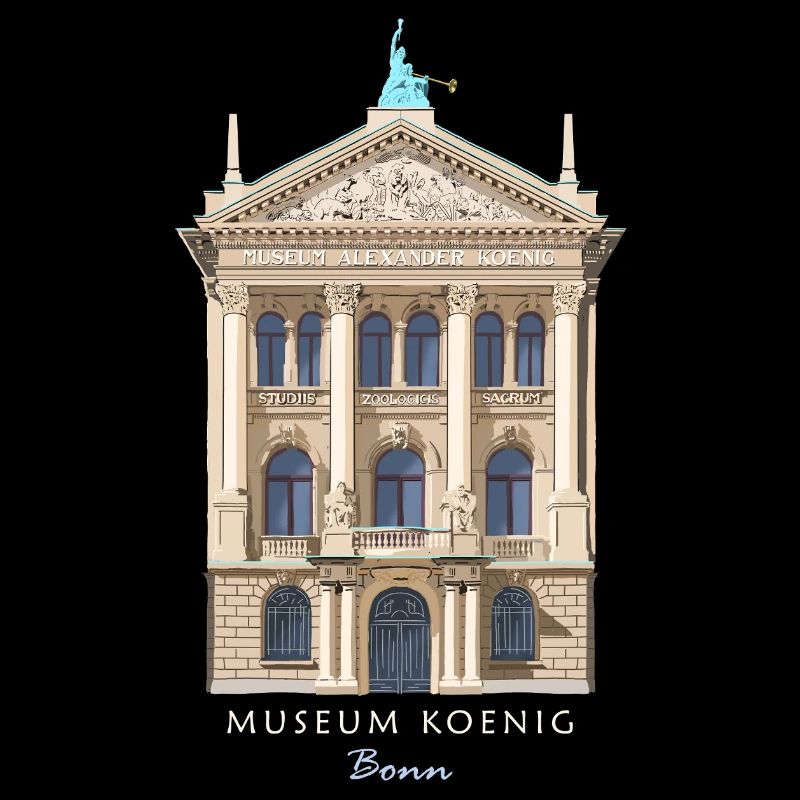 Bonn, Musée König, dessiné à la main
