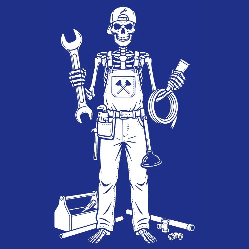 Skeleton Mechanic with Tools