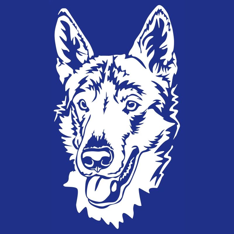 Czech Wolfhound Head "Black Edition"