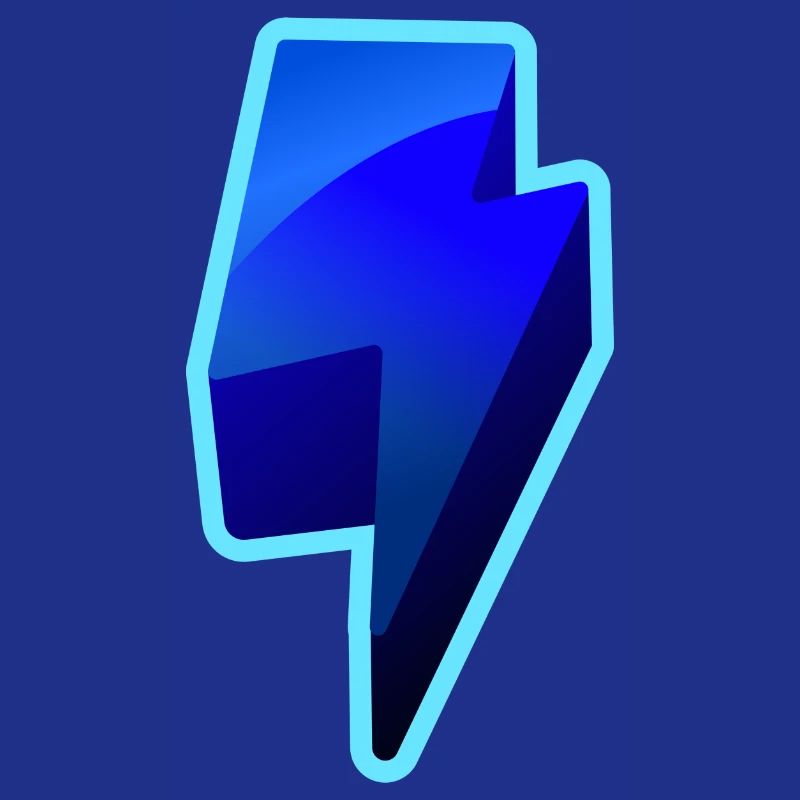 NeonBlitz Lightning Graphique Bleu