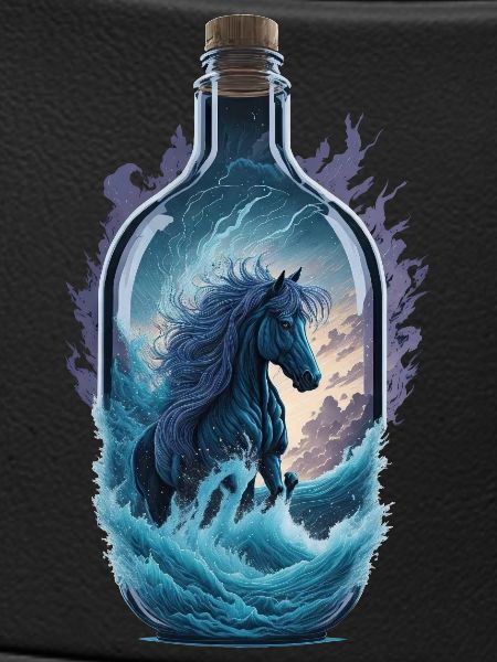 Bouteille de cheval