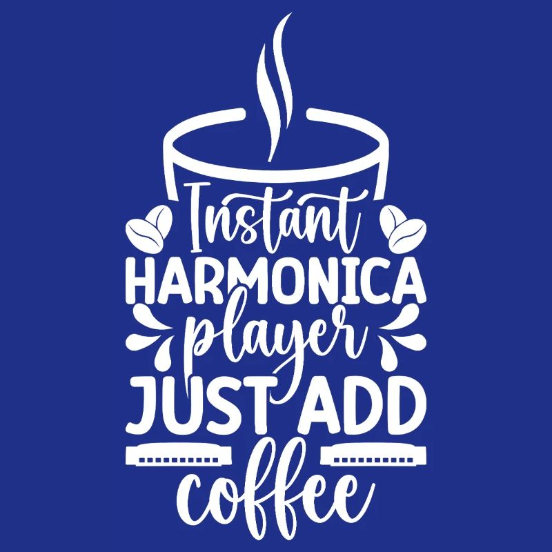 Harmonica Musican Instant Player Just Coffee