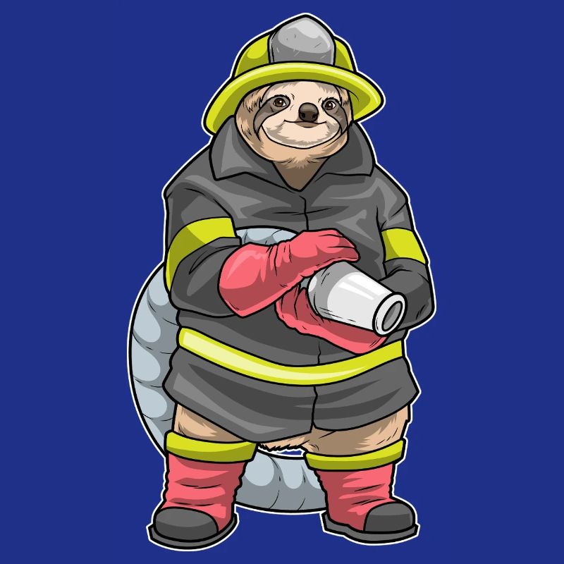 Sloth Firefighter Fire Extinguisher