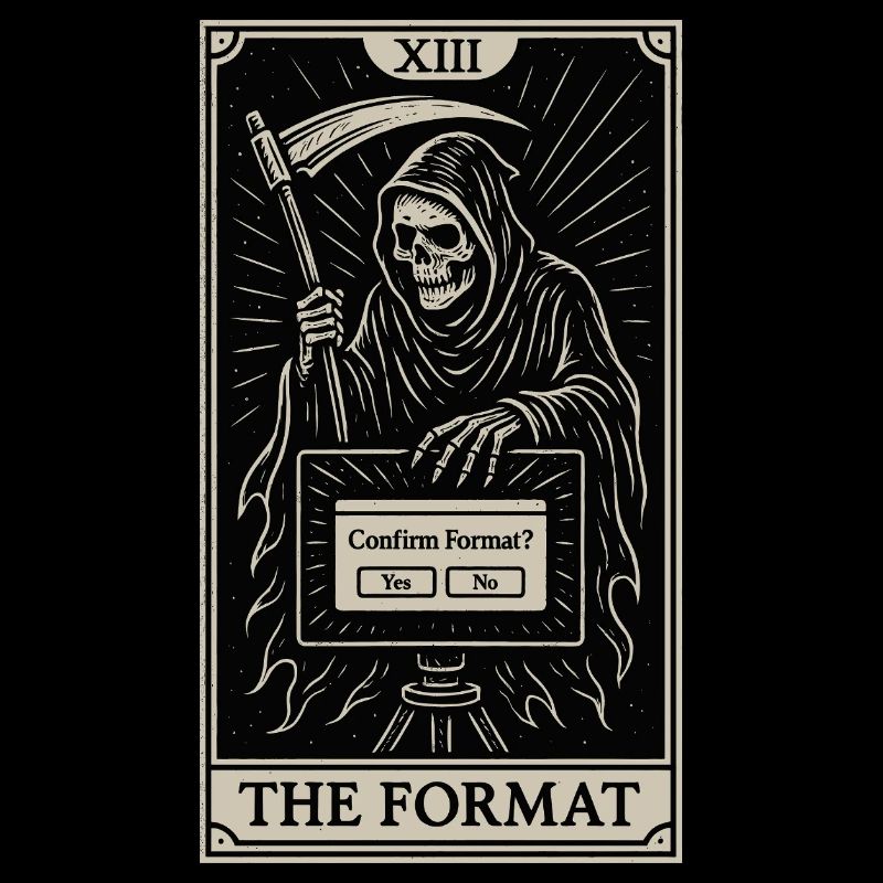 Datahoarding Tarot: Tod des Formats
