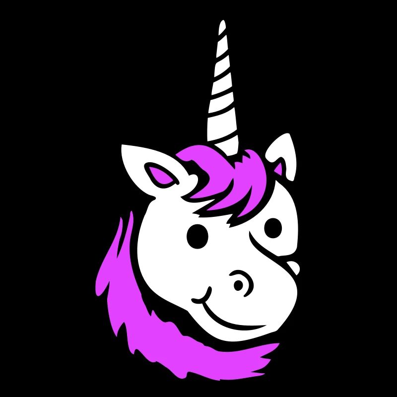 Licorne rose mignon mignon sympathique cheval de dessin animé