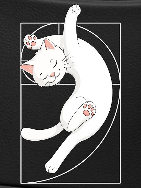 Fibonacci Spiral Cat