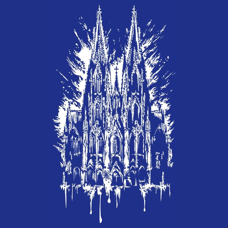 Illustration de graffitis de la cathédrale de Cologne